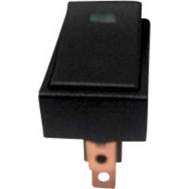 Billenőkapcsoló R13-207L-SQ, zöld, 12VDC, Tru Componets Billenőkapcsoló R13-207L-SQ, zöld, 12VDC, Tru Componets