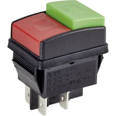 Nyomógomb 250 V/AC 10 A 2 x KI/BE TRU COMPONENTS TC-R13-537A B/R/G Reteszelő Nyomógomb 250 V/AC 10 A 2 x KI/BE TRU COMPONENTS TC-R13-537A B/R/G Reteszelő