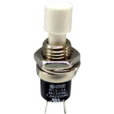 Nyom&oacute;gomb 250 V/AC 1.5 A 1 x KI/(BE) TRU COMPONENTS TC-R13-24A1-05-WT Nyom&oacute;
