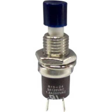 Nyom&oacute;gomb 250 V/AC 1.5 A 1 x BE/(KI) TRU COMPONENTS TC-R13-24B1-05 BL Nyom&oacute;