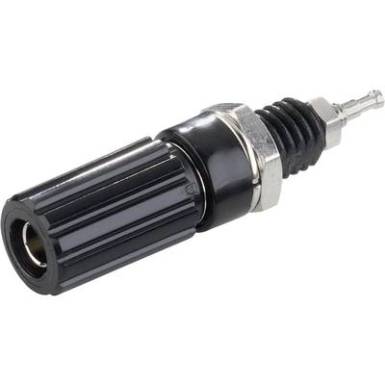Laborcsatlakozó, fekete, 10 A, Tru Components Laborcsatlakozó, fekete, 10 A, Tru Components