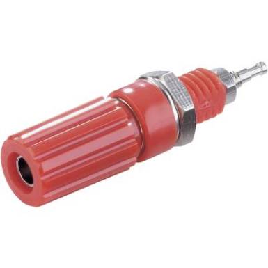 Laborcsatlakozó, piros, 10 A, Tru Components Laborcsatlakozó, piros, 10 A, Tru Components