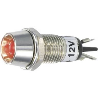 LED-es jelzőlámpa 5 mm R9-115L piros 12V DC TC LED-es jelzőlámpa 5 mm R9-115L piros 12V DC TC
