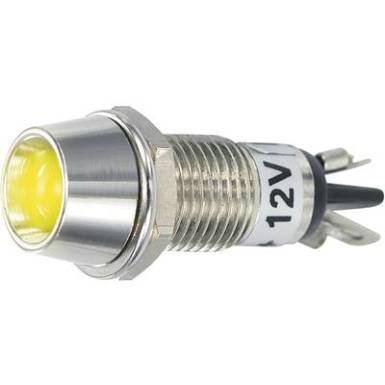 LED-es jelzőlámpa 5 mm R9-115L sárga 12V DC TC LED-es jelzőlámpa 5 mm R9-115L sárga 12V DC TC