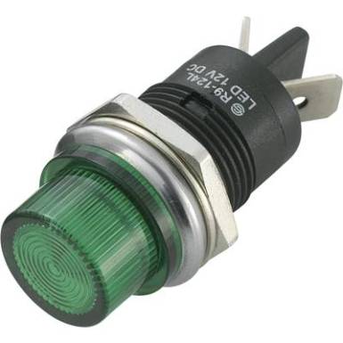 LED-es jelzőlámpa Zöld 12 V/DC TRU COMPONENTS LED-es jelzőlámpa Zöld 12 V/DC TRU COMPONENTS