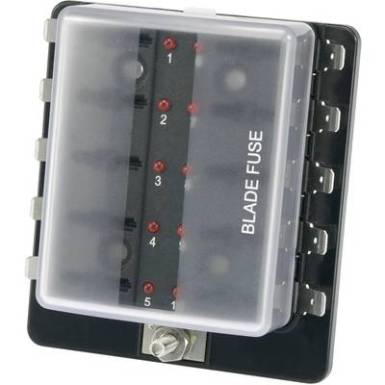 Biztosíték tartó W/ 10P leddel, Tru Components Biztosíték tartó W/ 10P leddel, Tru Components