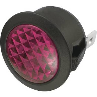 Jelzőlámpa kerek, 24V/DC piros, Tru Components Jelzőlámpa kerek, 24V/DC piros, Tru Components