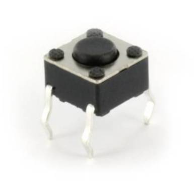 Nyomógomb 50mA 12V/DC 6mm, Tru Components Nyomógomb 50mA 12V/DC 6mm, Tru Components