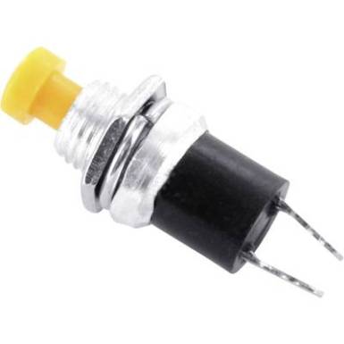 Nyomógomb 0,5A 125V/AC kerek, sárga, Tru Components Nyomógomb 0,5A 125V/AC kerek, sárga, Tru Components