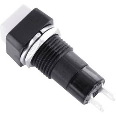 Nyomógomb 3A 125V/AC fehér, Tru Components Nyomógomb 3A 125V/AC fehér, Tru Components