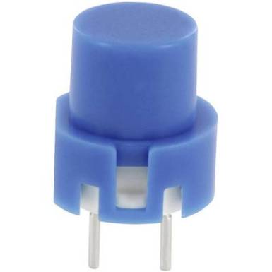 Nyomógomb 0,01A 35V/DC kerek, kék, Tru Components Nyomógomb 0,01A 35V/DC kerek, kék, Tru Components