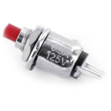 Nyom&oacute;gomb 0,5A 125V/AC piros, Tru Components