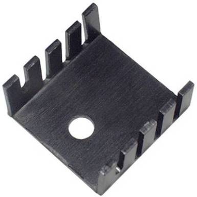 Hűtőborda 24 K/W 19,05 x 19,05 x 9,52 mm TO-220, Tru Components TC-KK7235 Hűtőborda 24 K/W 19,05 x 19,05 x 9,52 mm TO-220, Tru Components TC-KK7235