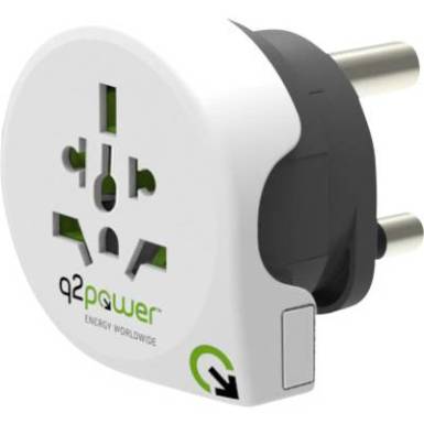 Q2 Power 1.100220 Úti adapter Welt nach Süd Afrika Q2 Power 1.100220 Úti adapter Welt nach Süd Afrika