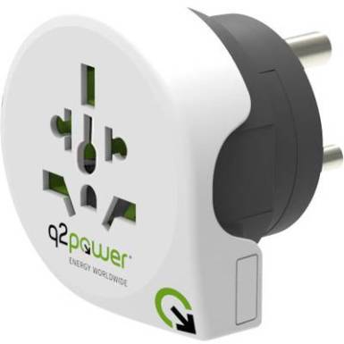 Q2 Power 1.100240 Úti adapter Welt nach Indien Q2 Power 1.100240 Úti adapter Welt nach Indien