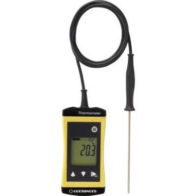 Greisinger G1710 Hőmérséklet mérőműszer -70 - +250 °C Érzékelő típus Pt1000 Kalibrált: Gyári standard (tanusítvánnyal) Greisinger G1710 Hőmérséklet mérőműszer -70 - +250 °C Érzékelő típus Pt1000 Kalibrált: Gyári standard (tanusítvánnyal)