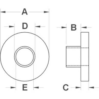 Szigetelő persely, külső átmérő: 6,1/3,5 mm, belső átmérő 2,9 mm, TRU COMPONENTS TC-TW63E203 Szigetelő persely, külső átmérő: 6,1/3,5 mm, belső átmérő 2,9 mm, TRU COMPONENTS TC-TW63E203