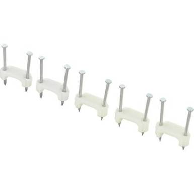 Szöges kábelrögzítő bilincs, fehér, TRU COMPONENTS 1593093 TC-DNF13203 100 db Szöges kábelrögzítő bilincs, fehér, TRU COMPONENTS 1593093 TC-DNF13203 100 db