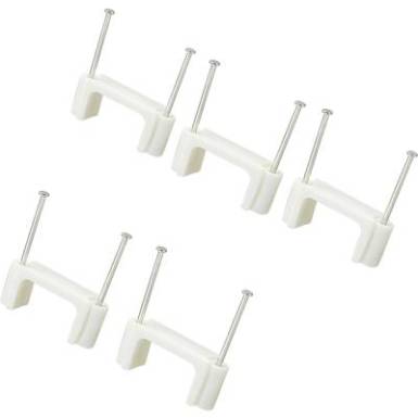 Szöges kábelrögzítő bilincs, fehér, TRU COMPONENTS 1593095 TC-DNF24203 100 db Szöges kábelrögzítő bilincs, fehér, TRU COMPONENTS 1593095 TC-DNF24203 100 db