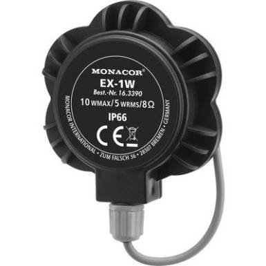Monacor EX-1W 10 W 8 Ohm Fekete/ez&uuml;st 1 db