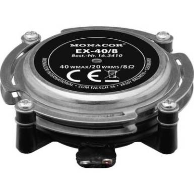 Monacor EX-40/8 40 W 8 Ohm Fémes , Fekete 1 db Monacor EX-40/8 40 W 8 Ohm Fémes , Fekete 1 db