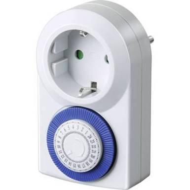 Mechanikus napi időkapcsoló óra konnektorba, 3000W, IP20, Brennenstuhl 1506160 Mechanikus napi időkapcsoló óra konnektorba, 3000W, IP20, Brennenstuhl 1506160