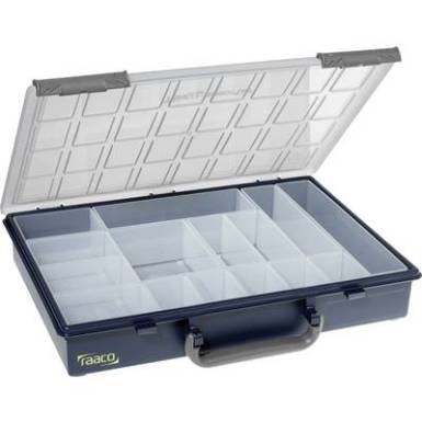 raaco Assorter 55 4x8-15 Rendszerező doboz (H x Sz x Ma) 338 x 261 x 57 mm Rekeszek: 15 fix alsó osztás raaco Assorter 55 4x8-15 Rendszerező doboz (H x Sz x Ma) 338 x 261 x 57 mm Rekeszek: 15 fix alsó osztás
