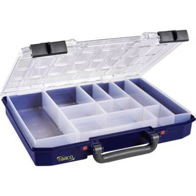 raaco CarryLite 55 4x8-10 Rendszerező hordtáska (H x Sz x Ma) 337 x 278 x 57 mm Rekeszek: 10 raaco CarryLite 55 4x8-10 Rendszerező hordtáska (H x Sz x Ma) 337 x 278 x 57 mm Rekeszek: 10