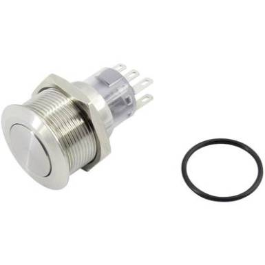 Nyom&oacute;gomb 250 V 5 A 2 x KI/(BE) IP65, TRU COMPONENTS TC-GQ22-A-22/S203