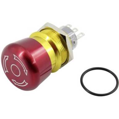 Vészkikapcsoló 250 V 5 A 1 záró, 1 nyitó IP65, TRU COMPONENTS TC-GQ22-A-11TSB203 Vészkikapcsoló 250 V 5 A 1 záró, 1 nyitó IP65, TRU COMPONENTS TC-GQ22-A-11TSB203