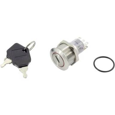 Kulcsos kapcsoló 250 V 5 A 2 x KI/BE/BE 2 x 45 ° IP65, TRU COMPONENTS TC-GQ22-A-22Y/31/S203 IP40 Kulcsos kapcsoló 250 V 5 A 2 x KI/BE/BE 2 x 45 ° IP65, TRU COMPONENTS TC-GQ22-A-22Y/31/S203 IP40