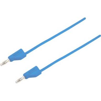Mérővezeték, 4 mm-es dugó - 4 mm-es dugó, 5 m, kék, VOLTCRAFT MSB-300 Mérővezeték, 4 mm-es dugó - 4 mm-es dugó, 5 m, kék, VOLTCRAFT MSB-300