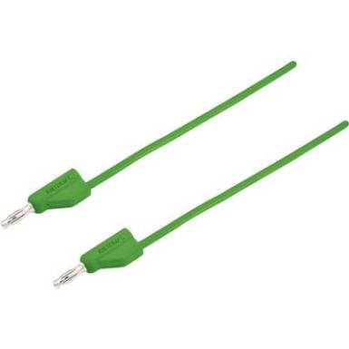 Mérővezeték, 4 mm-es dugó - 4 mm-es dugó, 1,5 m, zöld, VOLTCRAFT MSB-300 Mérővezeték, 4 mm-es dugó - 4 mm-es dugó, 1,5 m, zöld, VOLTCRAFT MSB-300