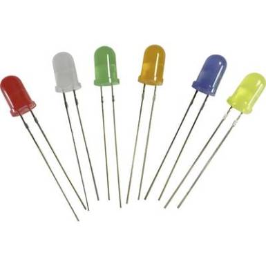 LED kivezet&eacute;ssel s&aacute;rga-z&ouml;ld kerek 5 mm 35 mcd 130 &deg; 3.5 V Thomsen