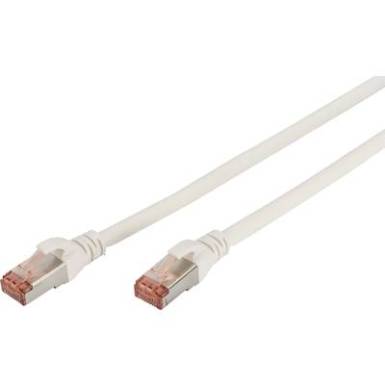 RJ45 Hálózat Csatlakozókábel CAT 6 S/FTP 3 m Fehér Lángálló, Fólia árnyékolás, Fonat árnyékolás, Árnyékolt, Halogénmentes, Kerek, sodort érpár Digitus RJ45 Hálózat Csatlakozókábel CAT 6 S/FTP 3 m Fehér Lángálló, Fólia árnyékolás, Fonat árnyékolás, Árnyékolt, Halogénmentes, Kerek, sodort érpár Digitus