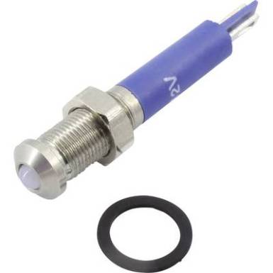 LED-es jelzől&aacute;mpa, feh&eacute;r, 24 V DC/AC, TRU COMPONENTS 1605954