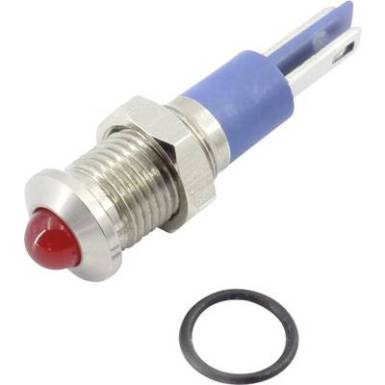 LED-es jelzőlámpa, piros, 12 V DC/AC, TRU COMPONENTS 1605957 LED-es jelzőlámpa, piros, 12 V DC/AC, TRU COMPONENTS 1605957