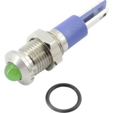 LED-es jelzőlámpa, zöld, 24 V DC/AC, TRU COMPONENTS 1605962 LED-es jelzőlámpa, zöld, 24 V DC/AC, TRU COMPONENTS 1605962
