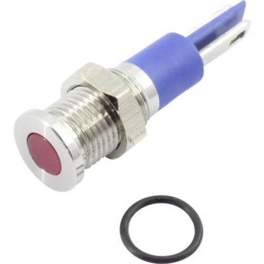 LED-es jelzőlámpa, vörös, 12 V DC/AC, TRU COMPONENTS 1605965 LED-es jelzőlámpa, vörös, 12 V DC/AC, TRU COMPONENTS 1605965