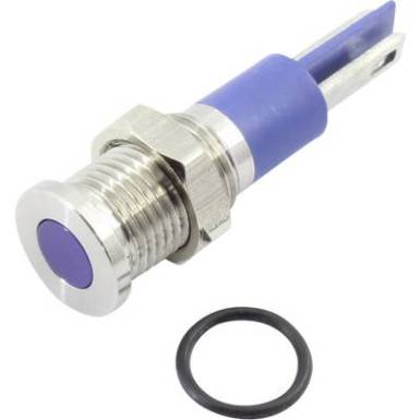 LED-es jelzőlámpa, kék, 12 V DC/AC, TRU COMPONENTS 1605967 LED-es jelzőlámpa, kék, 12 V DC/AC, TRU COMPONENTS 1605967
