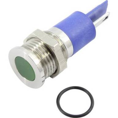 LED-es jelzőlámpa, zöld, 12 V DC/AC, TRU COMPONENTS 1605982 LED-es jelzőlámpa, zöld, 12 V DC/AC, TRU COMPONENTS 1605982