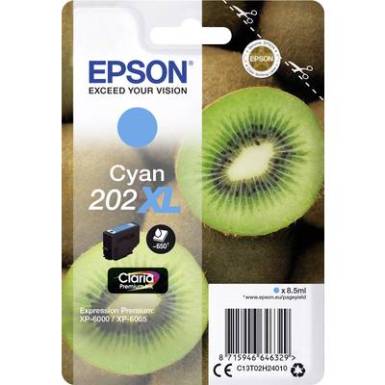 Epson Tinta T02H24, 202XL Eredeti Cián C13T02H24010 Epson Tinta T02H24, 202XL Eredeti Cián C13T02H24010