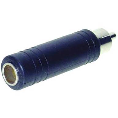 Jack adapter, RCA dugó - 6,35 mm-es jack aljzat, mono, 2 pól., TRU COMPONENTS Jack adapter, RCA dugó - 6,35 mm-es jack aljzat, mono, 2 pól., TRU COMPONENTS