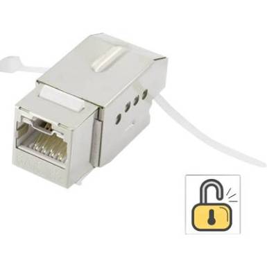 RJ45 be&eacute;p&iacute;thető modul Keystone Reteszel&eacute;ssel