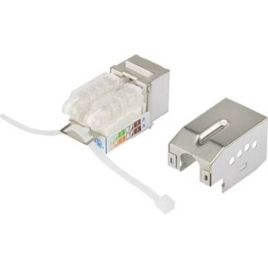 RJ45 beépíthető modul Keystone CAT 6A Renkforce 1616199 RJ45 beépíthető modul Keystone CAT 6A Renkforce 1616199