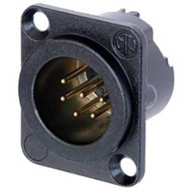 Neutrik XLR csatlakozó Peremes dugó, egyenes érintkezők Pólusszám: 6 Fekete 1 db Neutrik XLR csatlakozó Peremes dugó, egyenes érintkezők Pólusszám: 6 Fekete 1 db
