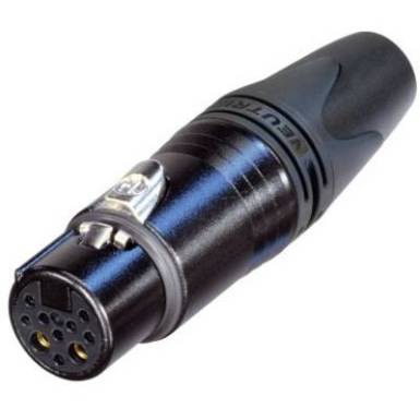 Neutrik XLR csatlakozó Csatlakozóaljzat, egyenes Pólusszám: 10 Fekete 1 db Neutrik XLR csatlakozó Csatlakozóaljzat, egyenes Pólusszám: 10 Fekete 1 db