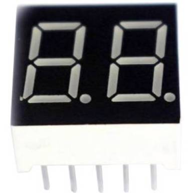 7 szegmenses kijelző, zöld, 7,62 mm 2,1 V, számjegy: 2, TRU COMPONENTS 7 szegmenses kijelző, zöld, 7,62 mm 2,1 V, számjegy: 2, TRU COMPONENTS