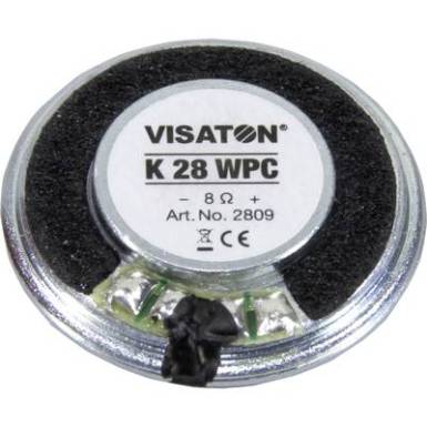 1.1 2.8 cm Hangszóró Visaton K 28 WPC 1 W 8 Ohm 1.1 2.8 cm Hangszóró Visaton K 28 WPC 1 W 8 Ohm