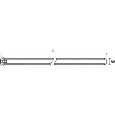 HellermannTyton 121-74359 KR8/43 PA66HS NA Kábelkötöző 426 mm Átlátszó UV stabilizált 1 db HellermannTyton 121-74359 KR8/43 PA66HS NA Kábelkötöző 426 mm Átlátszó UV stabilizált 1 db